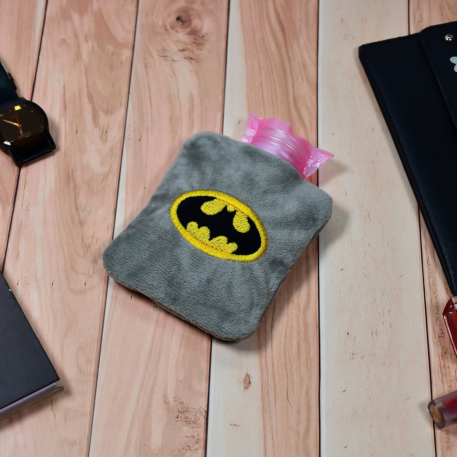 6505 Batman Small Hot Water Bag With Cover For Pain Relief Neck Shoulder Pain And Hand Feet Warmer Menstrual Cramps. 6505 Batman Small Hot Water Bag With Cover For Pain Relief Neck Shoulder Pain And Hand Feet Warmer Menstrual Cramps.